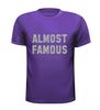 foto 3 Shirtje Almost Famous bijna beroemd zilver glittere opdruk