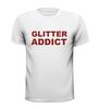 foto 1 Shirtje glitter addict met rode glitters als opdruk