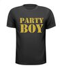 foto 1 Shirtje glitter goud party boy