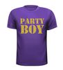 foto 2 Shirtje glitter goud party boy