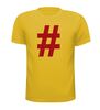 foto 3 Shirtje glitter rood hashtag opdruk