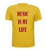 foto 3 Shirtje glitter rood music is my life
