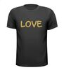 shirtje love met glitter goude opdruk
