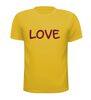 foto 3 Shirtje love met glitter rode opdruk