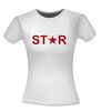 foto 2 star glitter rood t-shirt korte mouw