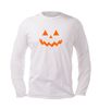 foto 4 halloween pompoen gezicht t-shirt lange mouw