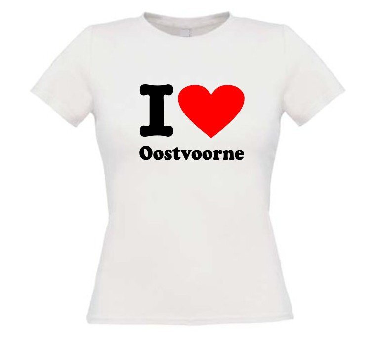 i love Oostvoorne t-shirt korte mouw
