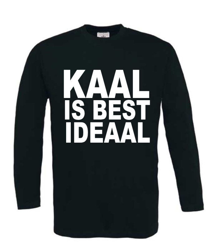 Kaal is best ideaal T-shirt lange mouw