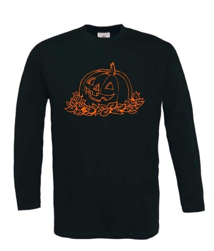 pompoen halloween t-shirt lange mouw