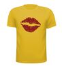 foto 3 Shirtje kusje kus lippen rode glitters print
