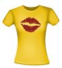 foto 4 Shirtje kusje kus lippen rode glitters print