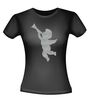 foto 2 Shirtje met engel glitter zilver opdruk
