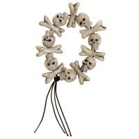Armband met schedels en gekruisde botten Armband met schedels en gekruisde botten