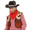 foto 2 Cowboyhoed  met veren kind zwart