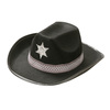 Cowboyhoed  sheriff kind zwart