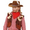 foto 2 Cowboyhoed met veren kind bruin