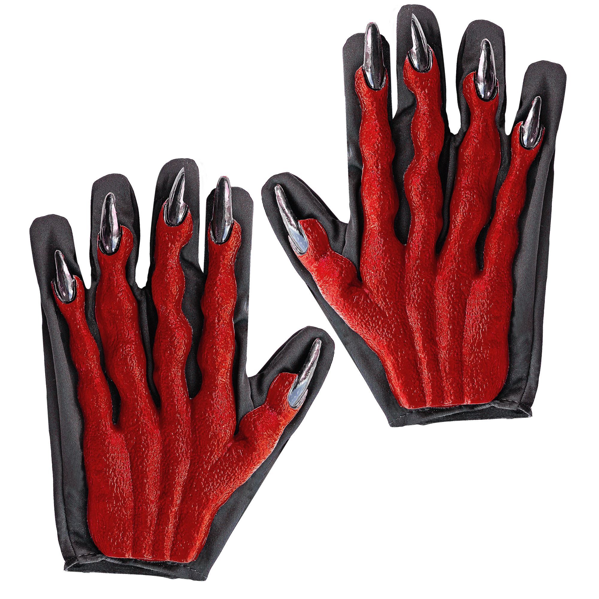 Handschoenen Duivel 3D rood
