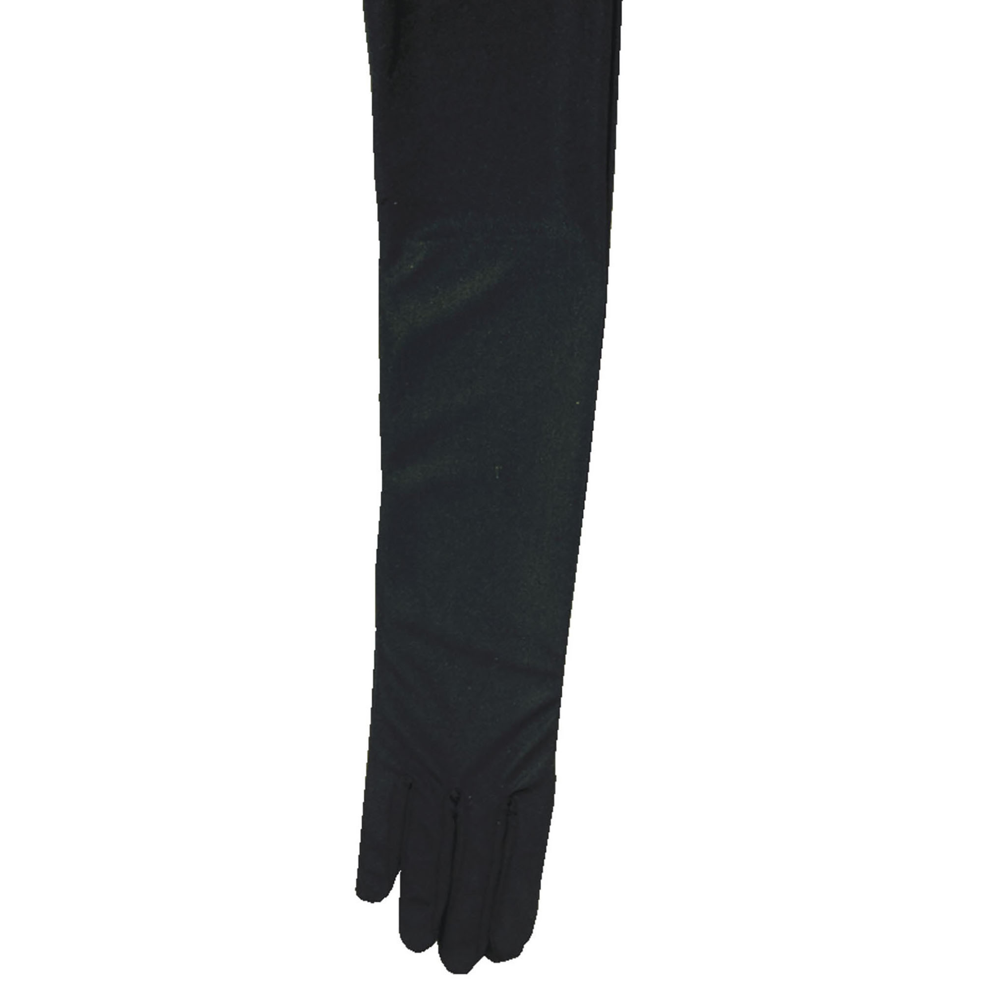 Handschoenen satijn zwart 60cm lang