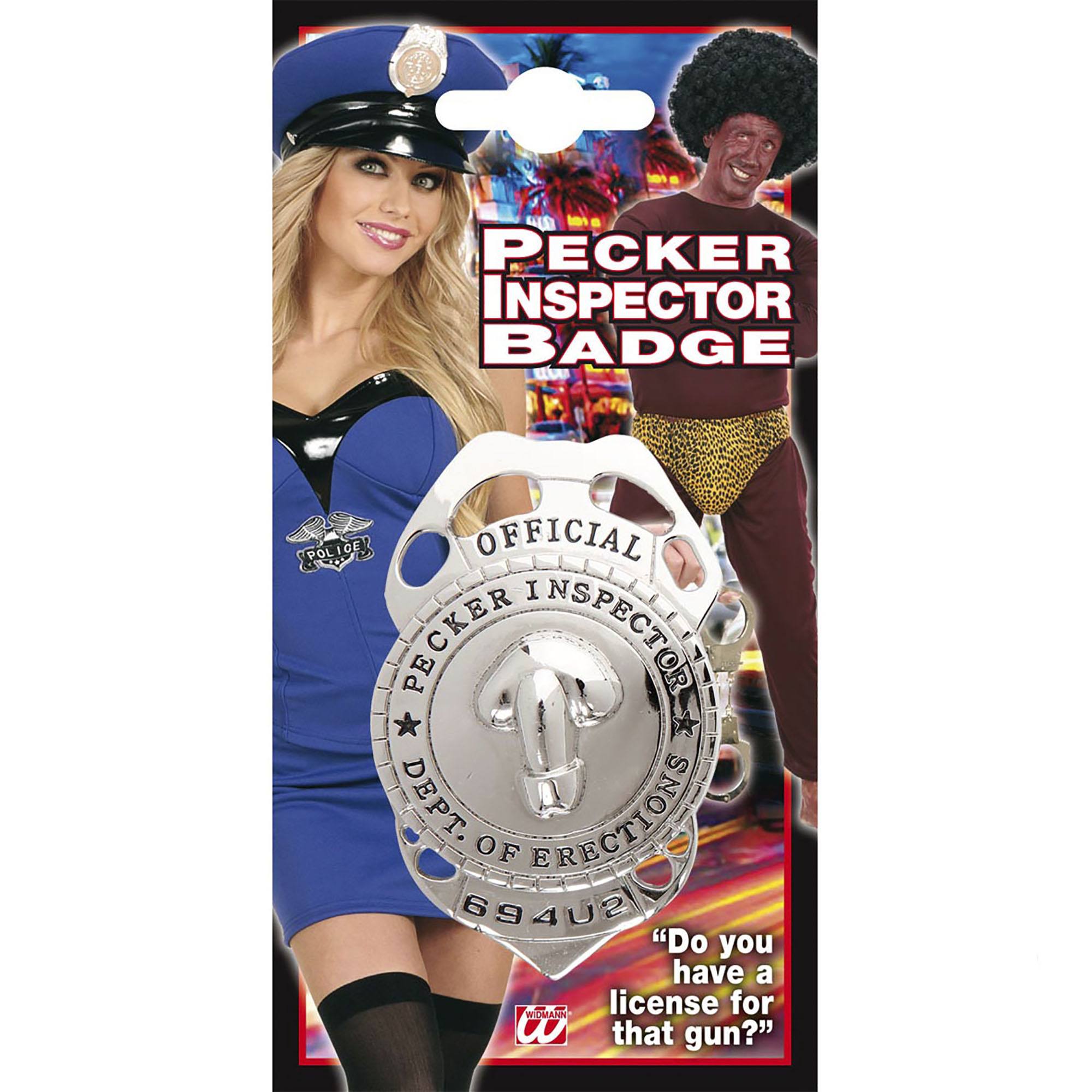 Insigne piemel pecker  Inspector badge