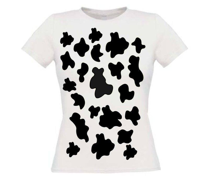 Koeien print t-shirt korte mouw