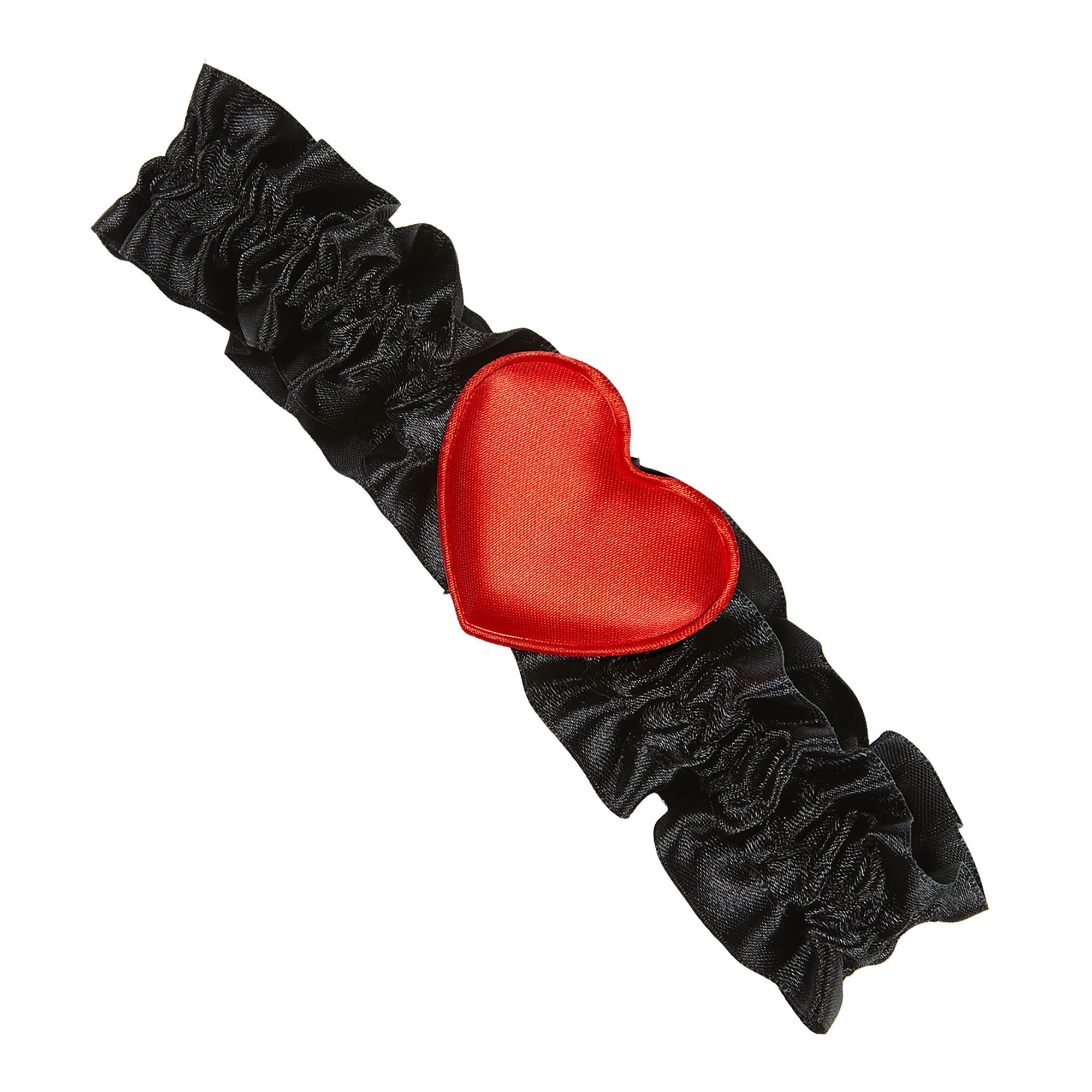Kouseband zwart met hartje