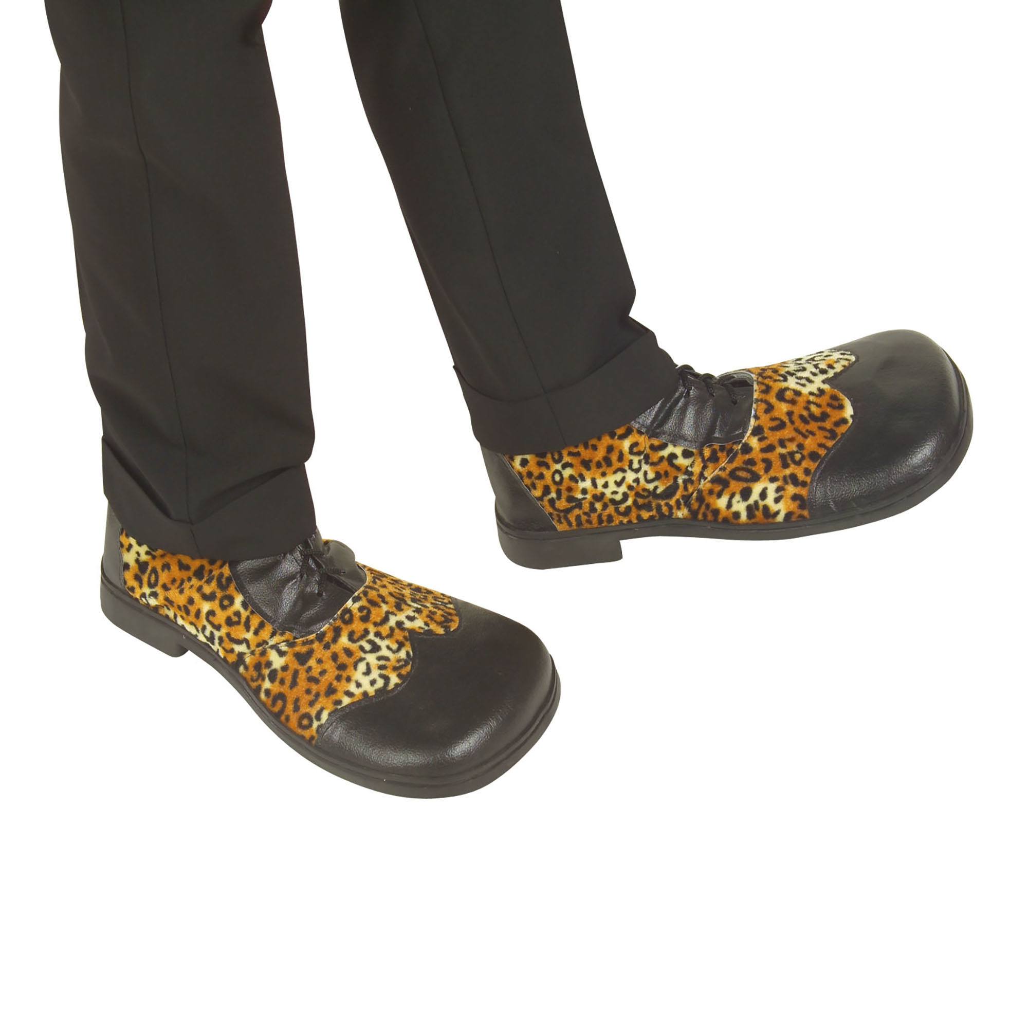 Party schoenen luipaard print met rubber zool