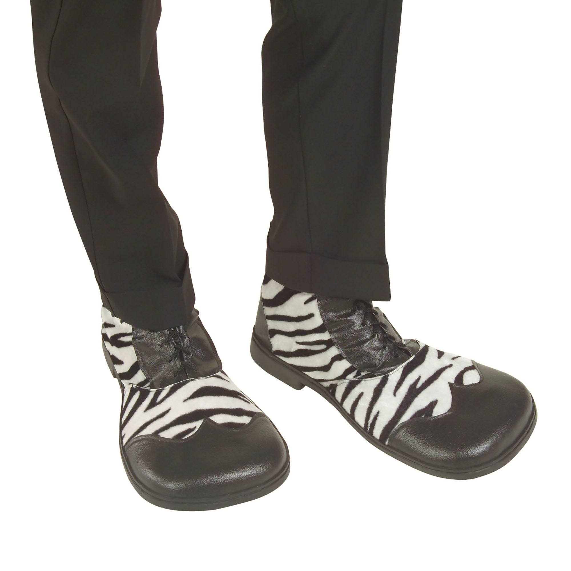 Party schoenen zebra print met rubber zool