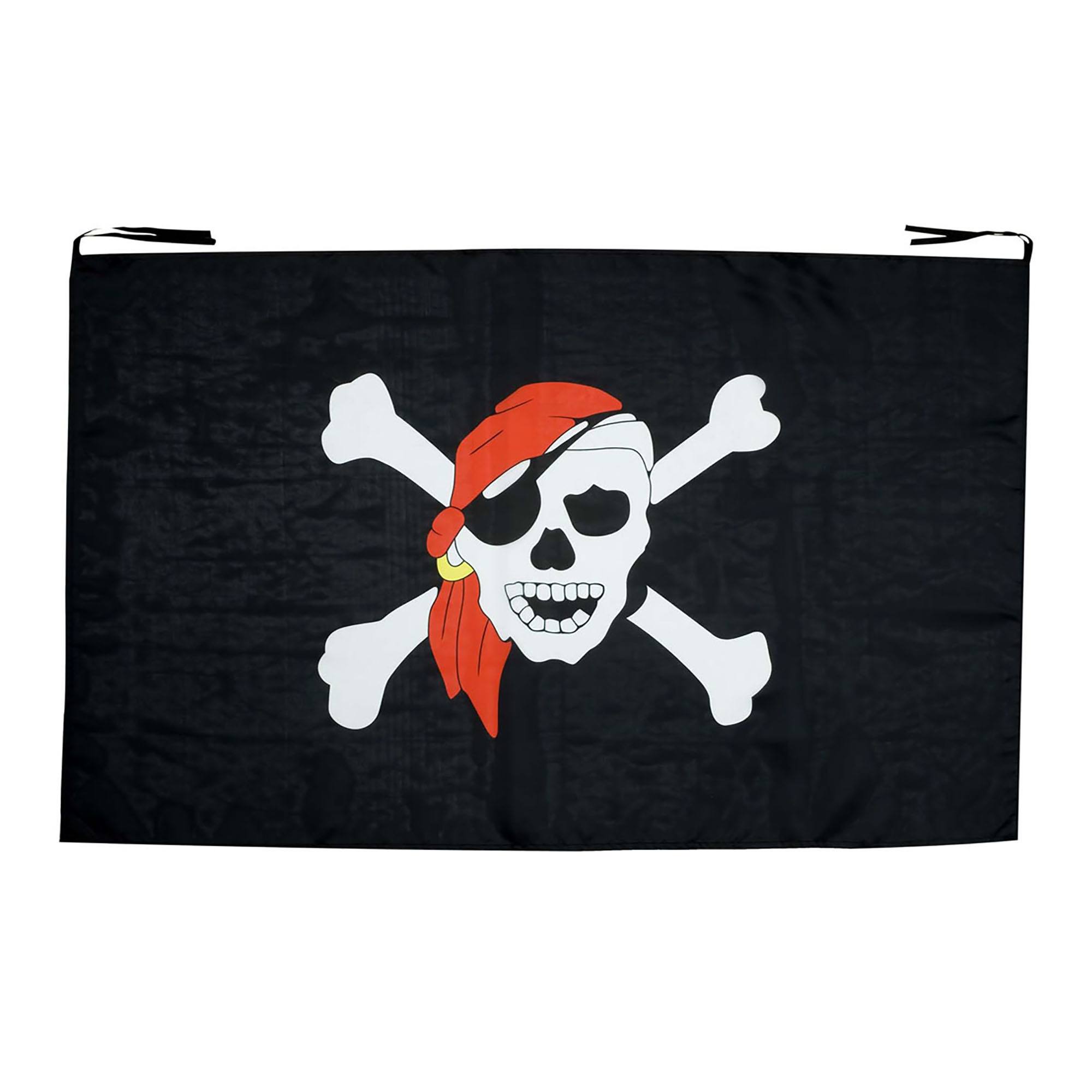 Piratenvlag 130X80 Cm met doodshoofd