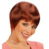 foto 1 Pruik Claudia bordeax rood kort stijl haar