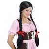 foto 3 Pruik Heidi tirol zwart haar met lange vlechten