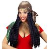 foto 1 Pruik zigeunerin met hoofddoek lange haren
