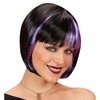 foto 1 Pruik zoey zwart met paarse highlights