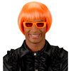 foto 3 Rave pruik neon oranje
