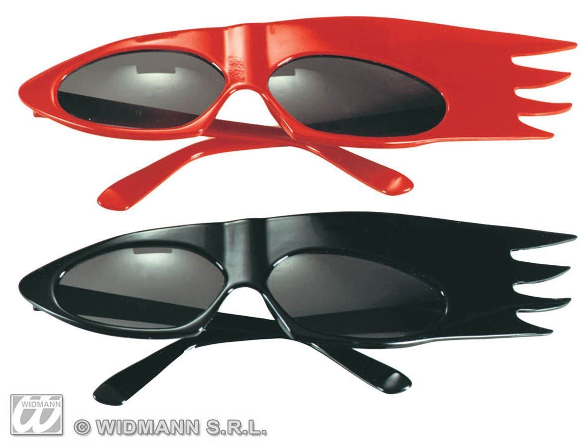 Rocker bril in zwart of rood