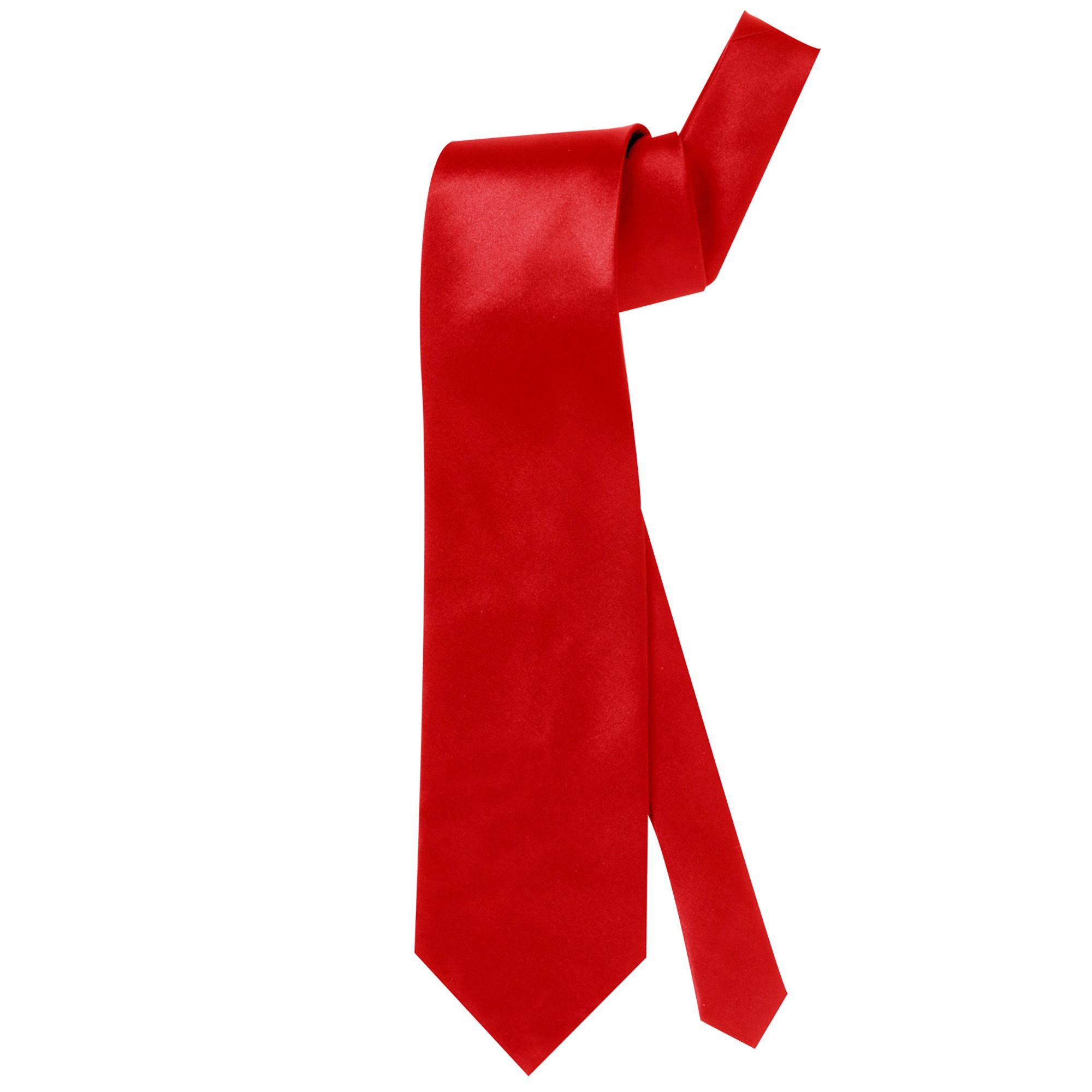 Satijnen stropdas rood