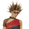 foto 3 Blonde techno pruik met spikes voor een unieke stijlvolle look op elk themafeest