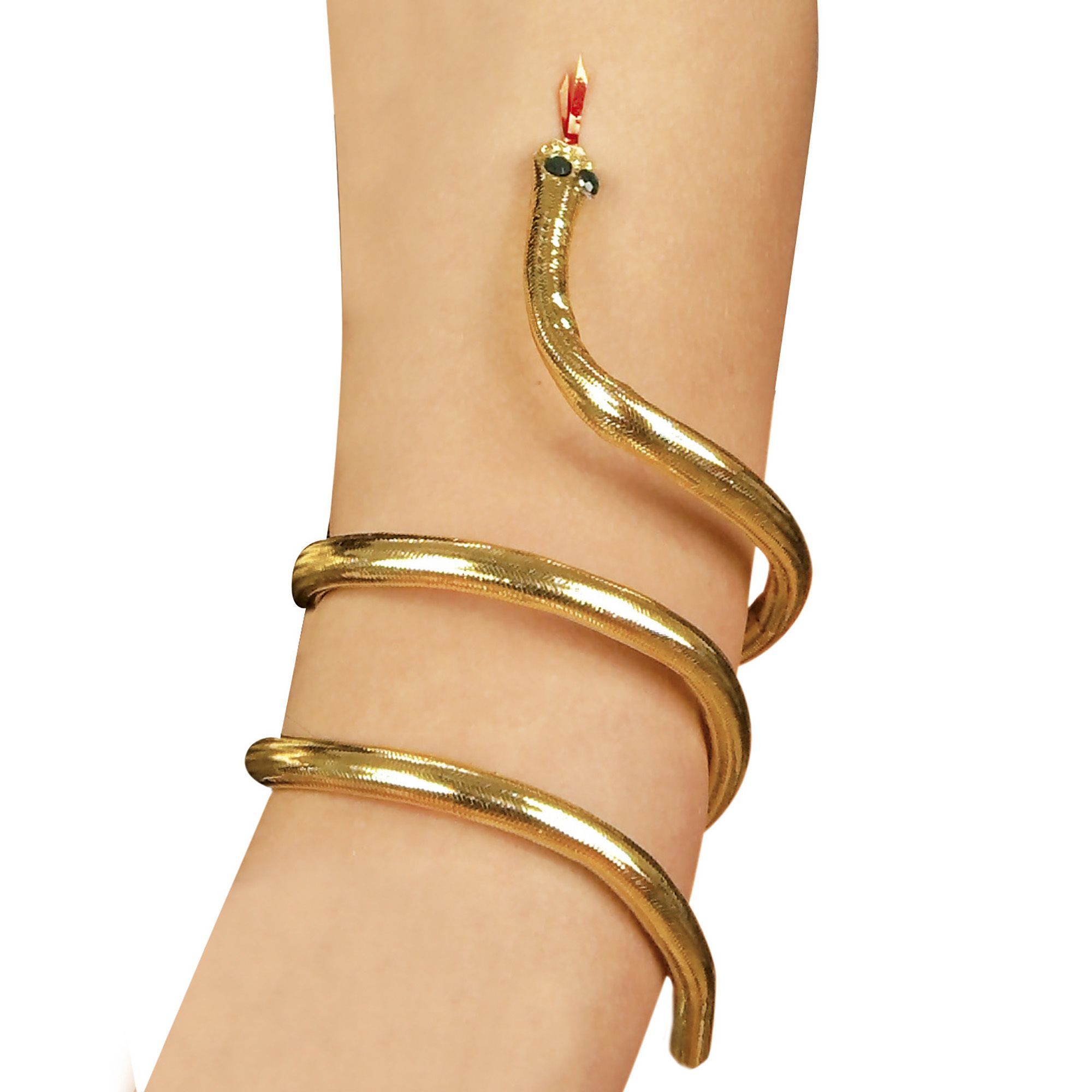 Buigbare egyptische slangen armband nep goud