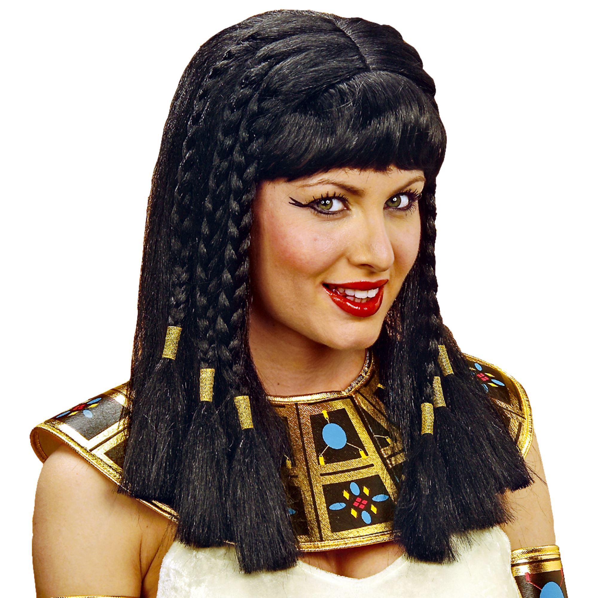Cleopatra pruik volwassen queen of the nile
