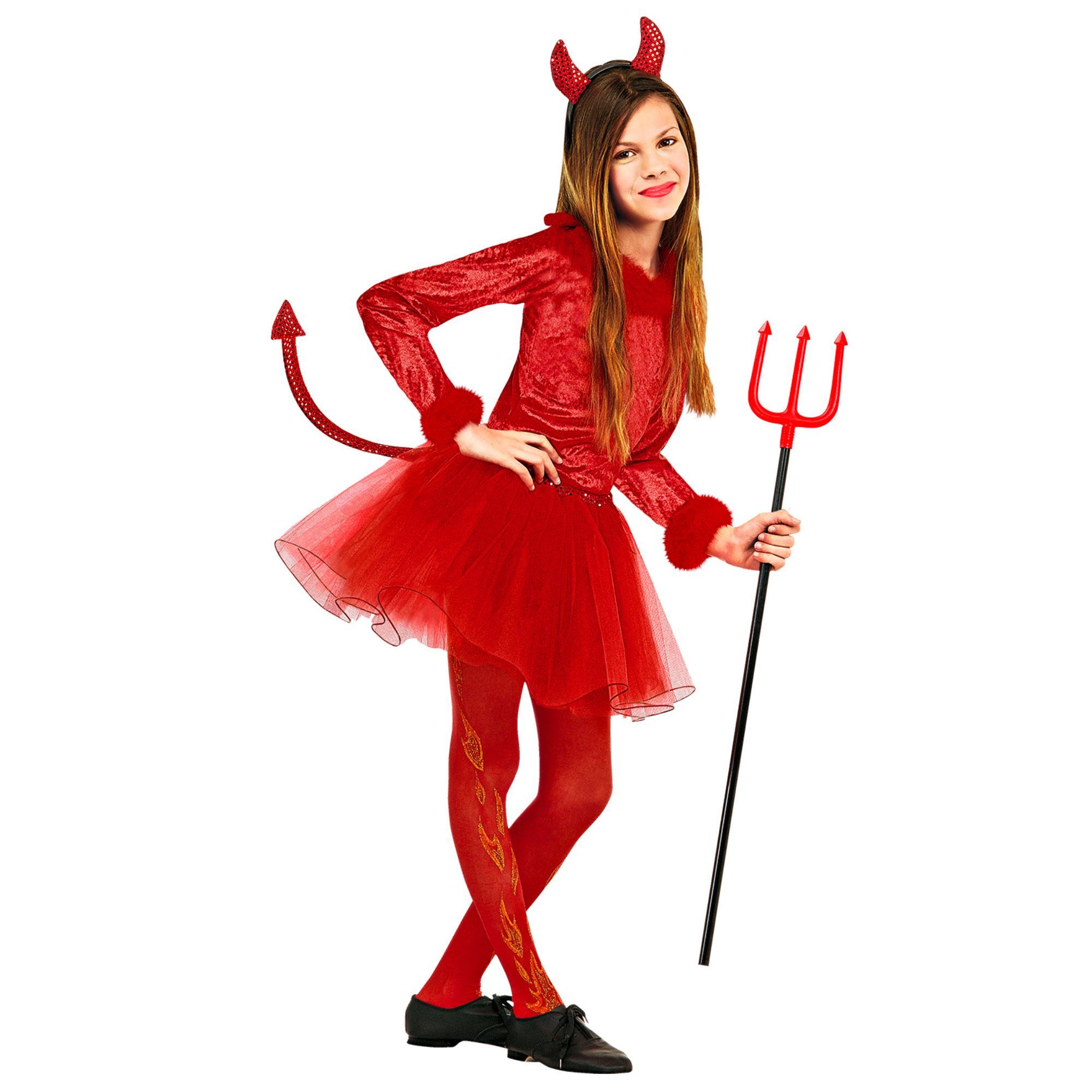 Cute duivel meisje outfit rood