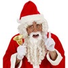 foto 3 De ultieme kerstman look prachtige krullende witte pruik met baard snor en wenkbrauwen