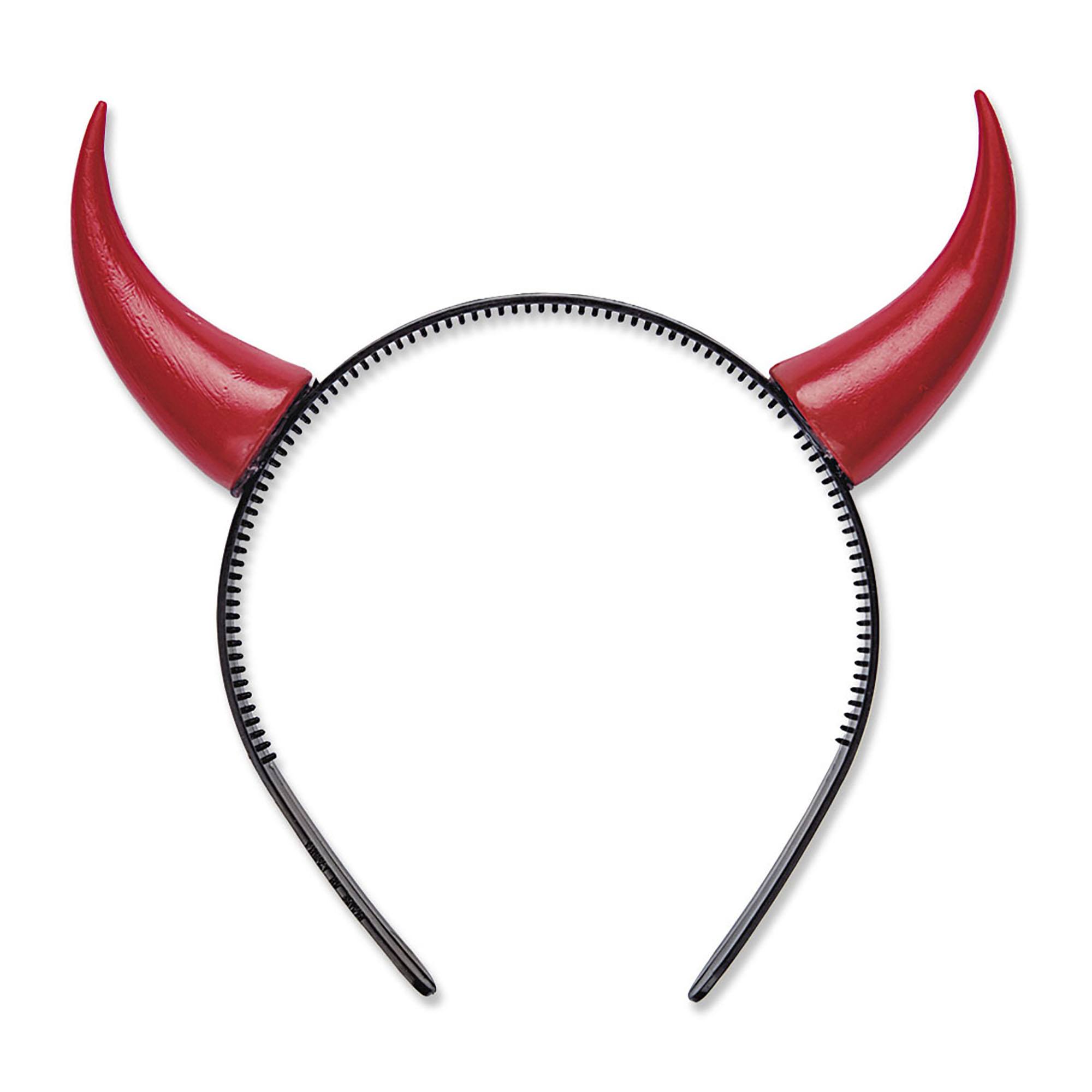 Diadeem met rode duivelshoorns leuke verkleedaccessoire voor halloween en feestjes duivel oren tiara