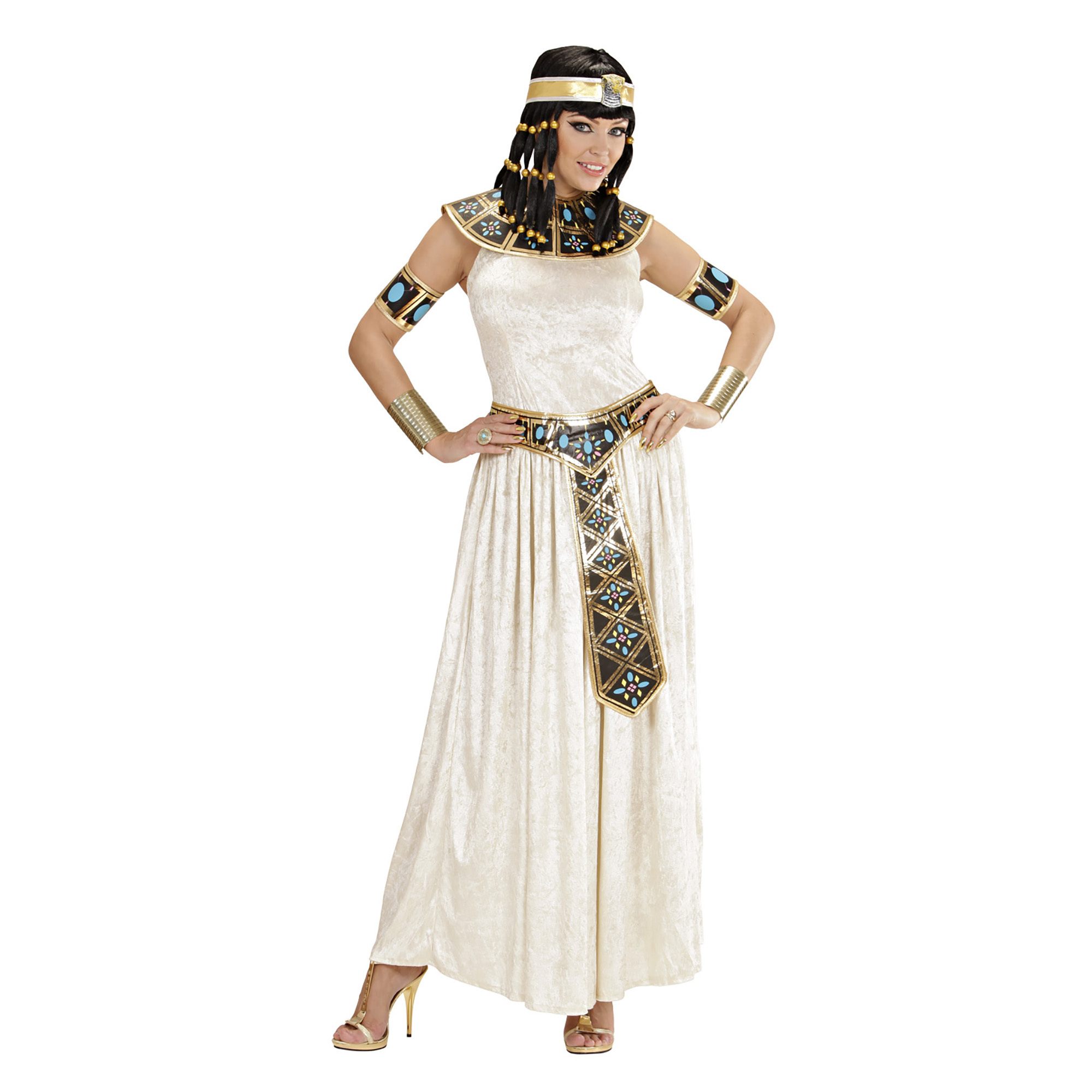 Egyptische keizerin van de nijl cleopatra kostuum dame