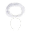 Engelachtige witte aureool haarband voor Volwassenen een hemelse accessoire voor feestelijke gelegenheden