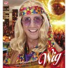 foto 2 hippie pruik Lennon blond lange haren