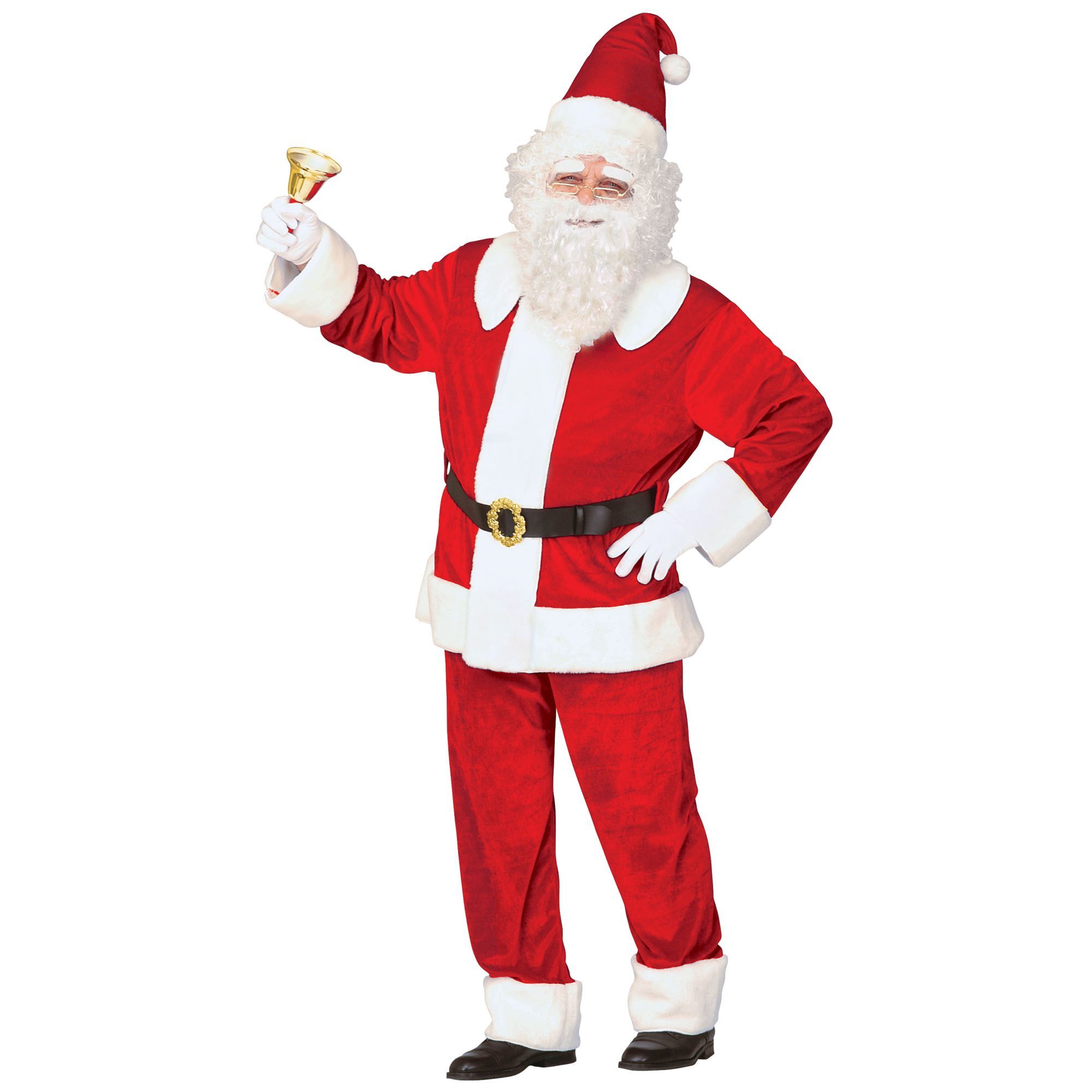 Kerstman kostuum fluweel  the real santa claus