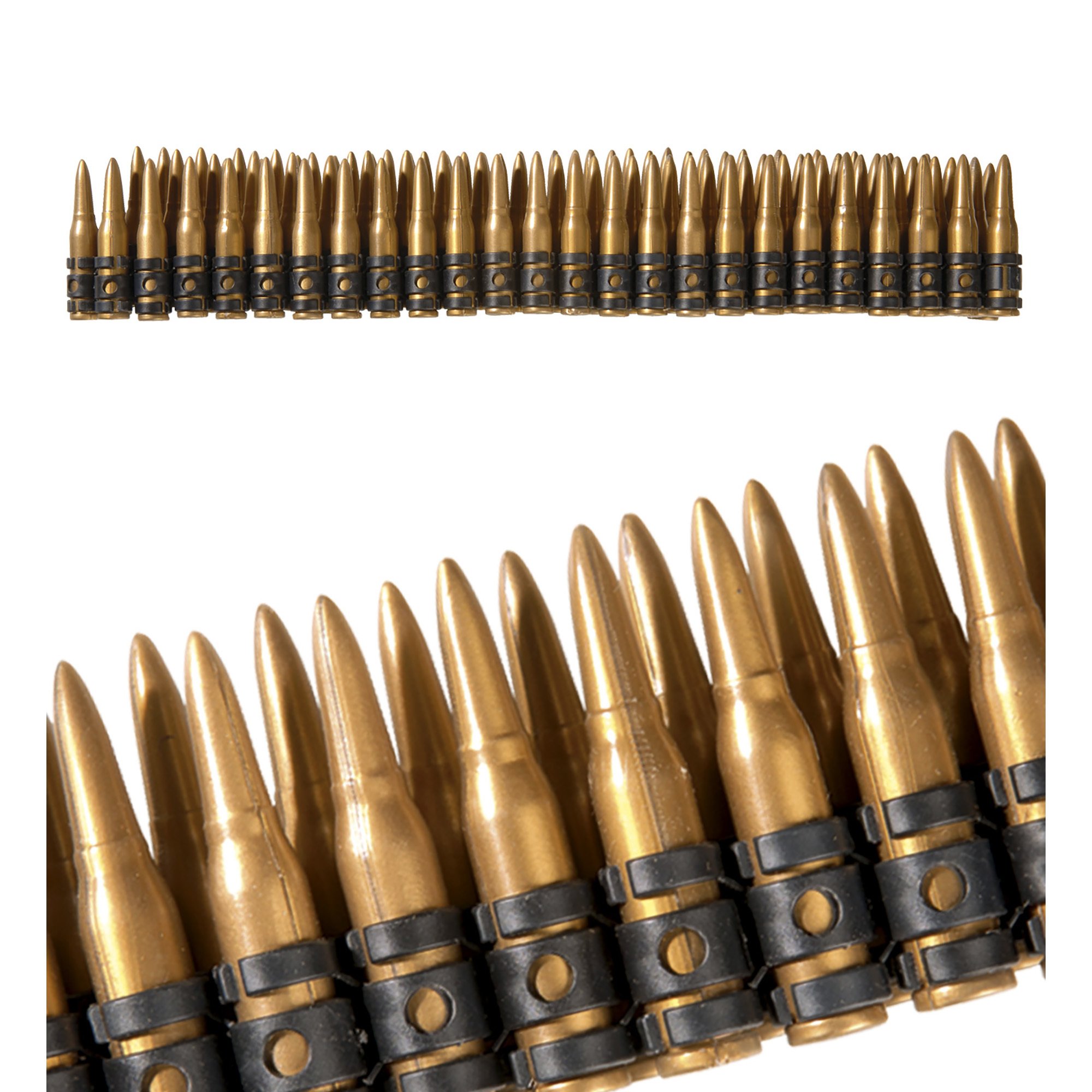 Kogelriem groot met 96 kogels  verkleed accessoire voor soldaten pak
