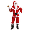foto 4 luxe kerstman kostuum santa claus flanel