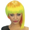 foto 1 neon pruik geel met oranje