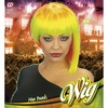 foto 2 neon pruik geel met oranje