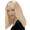 foto 1 pruik blond lang haar glad